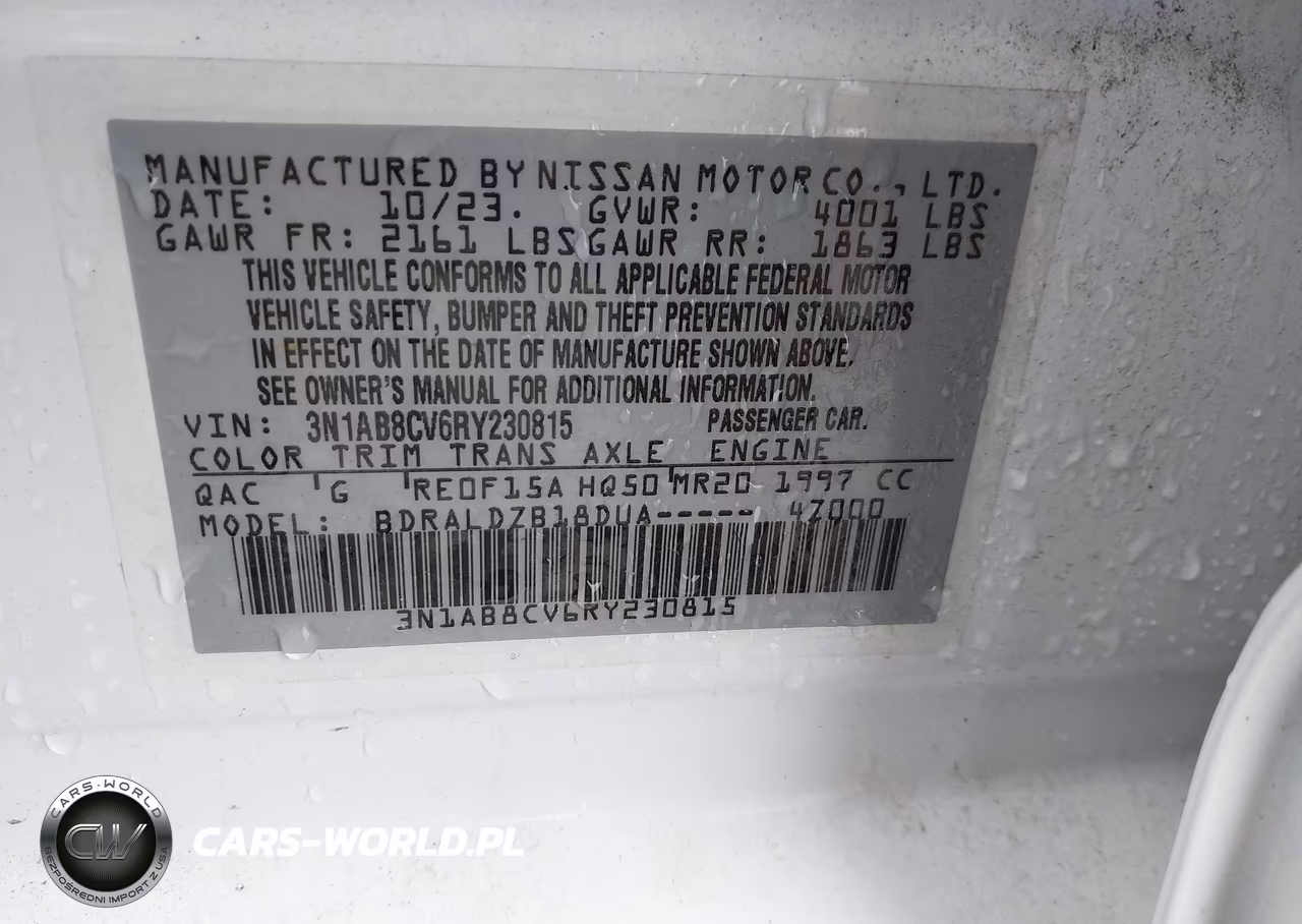 2024 Nissan Sentra Sv Xtronic Cvt VIN:3N1AB8CV6RY230815 - 9