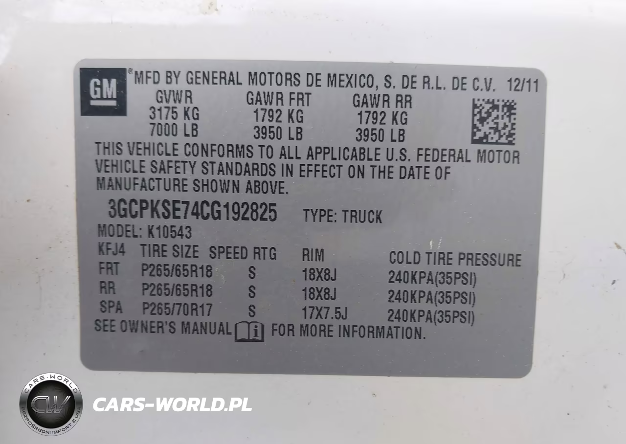 2012 Chevrolet Silverado 1500 Lt VIN:3GCPKSE74CG192825 - 9