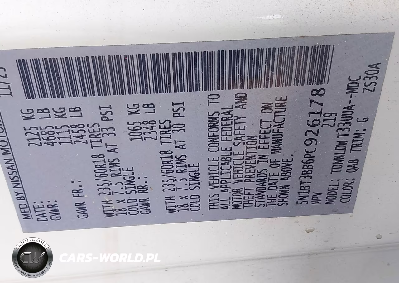 2023 Nissan Rogue Sv Intelligent Awd VIN:5N1BT3BB6PC926178 - 9
