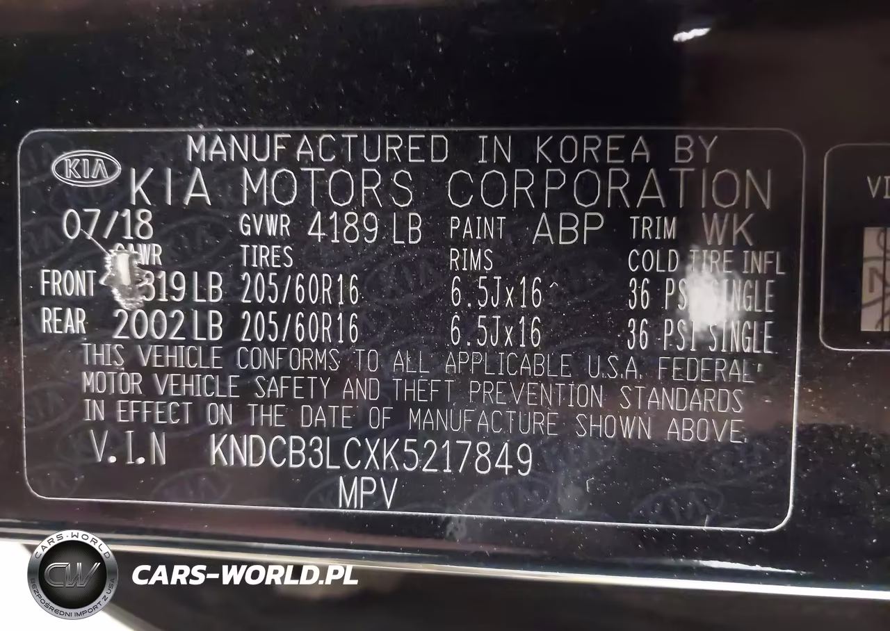 2019 Kia Niro Lx VIN:KNDCB3LCXK5217849 - 9