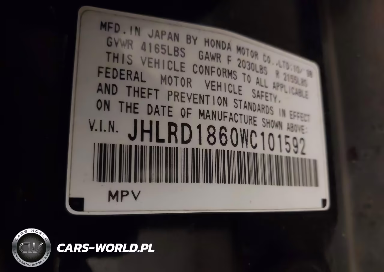 1998 Honda Cr-V Ex VIN:JHLRD1860WC101592 - 9