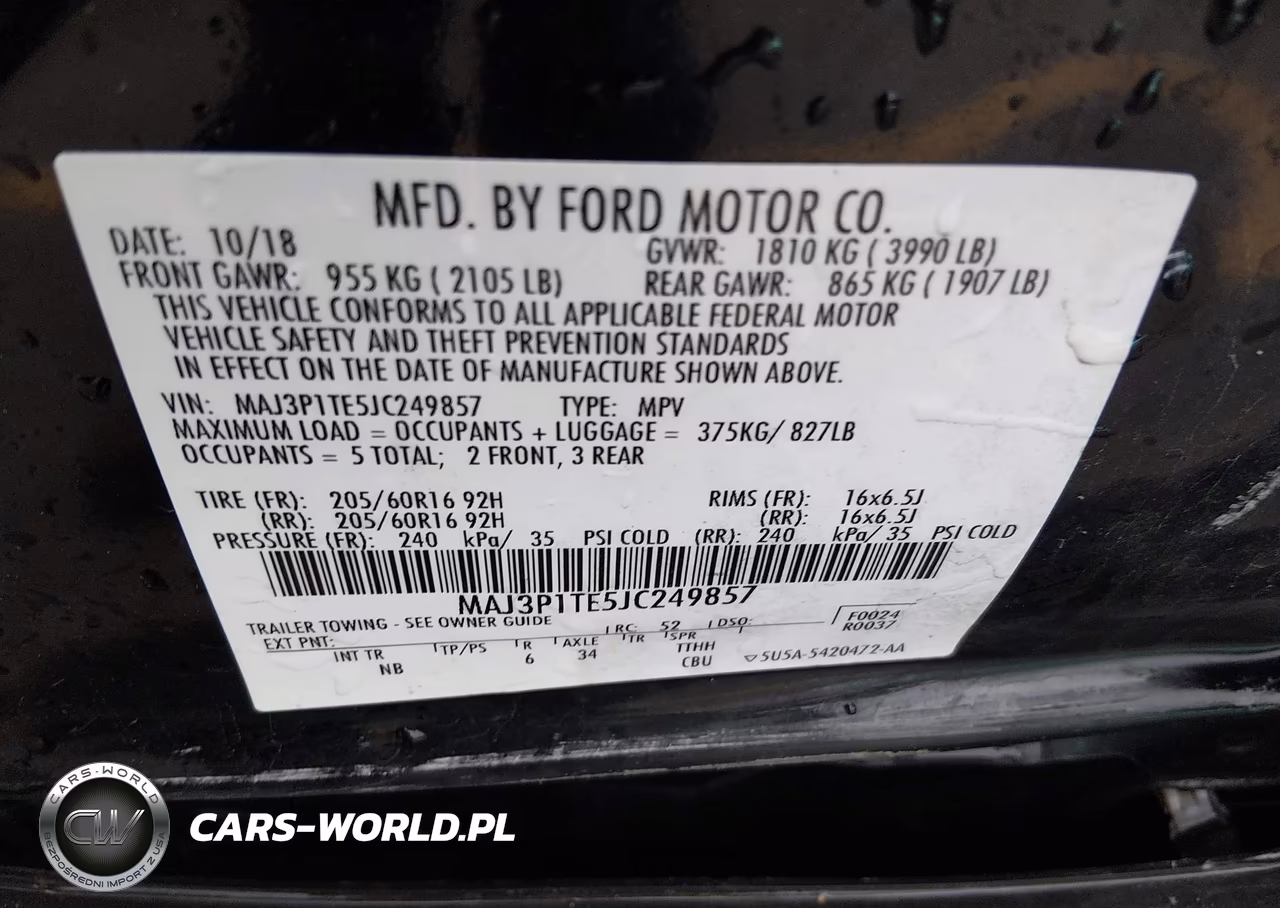 2018 Ford Ecosport Se VIN:MAJ3P1TE5JC249857 - 9