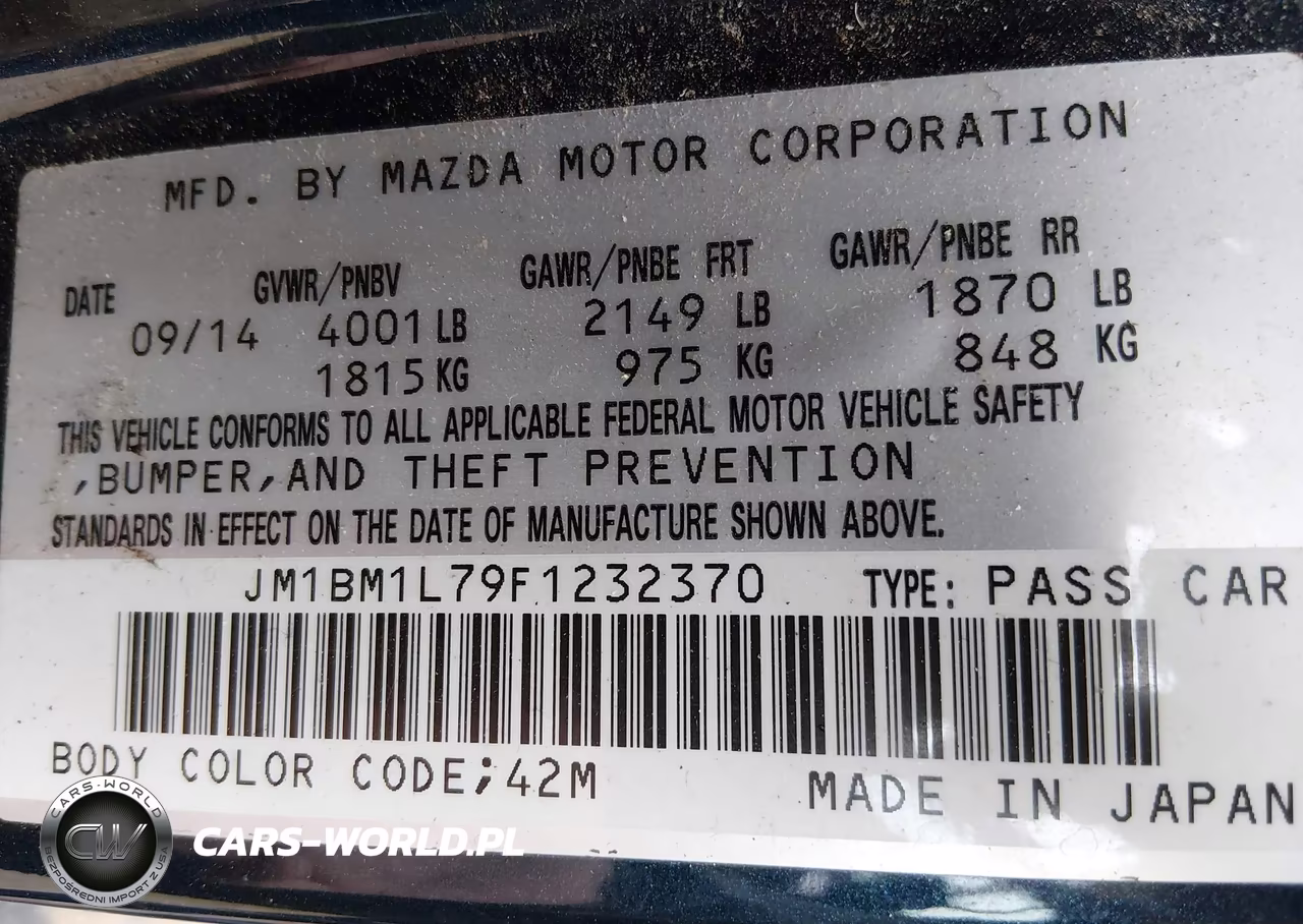 2015 Mazda Mazda3 I Touring VIN:JM1BM1L79F1232370 - 9