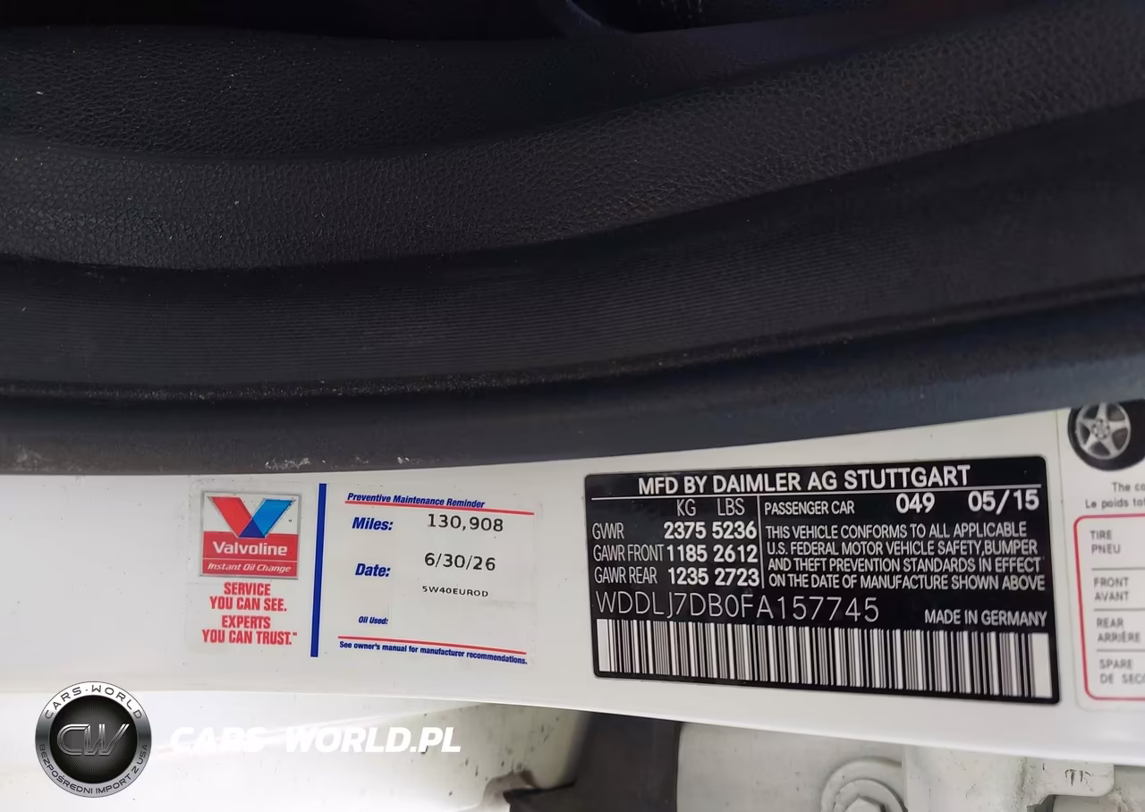 2015 Mercedes-Benz Cls 550 VIN:WDDLJ7DB0FA157745 - 9