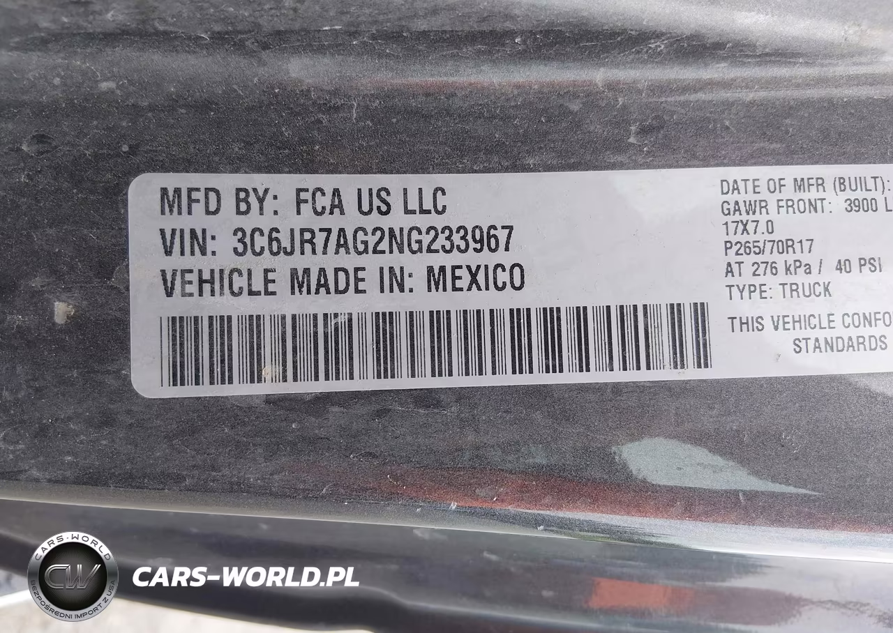 2022 Ram 1500 Classic Tradesman 4X4 6'4 Box VIN:3C6JR7AG2NG233967 - 9
