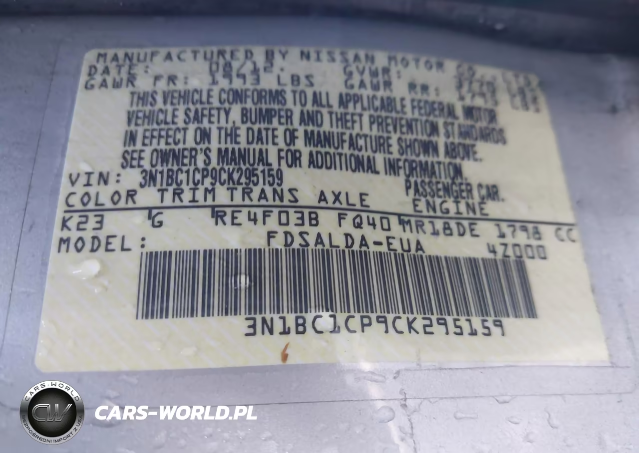 2012 Nissan Versa 1.8 S VIN:3N1BC1CP9CK295159 - 9