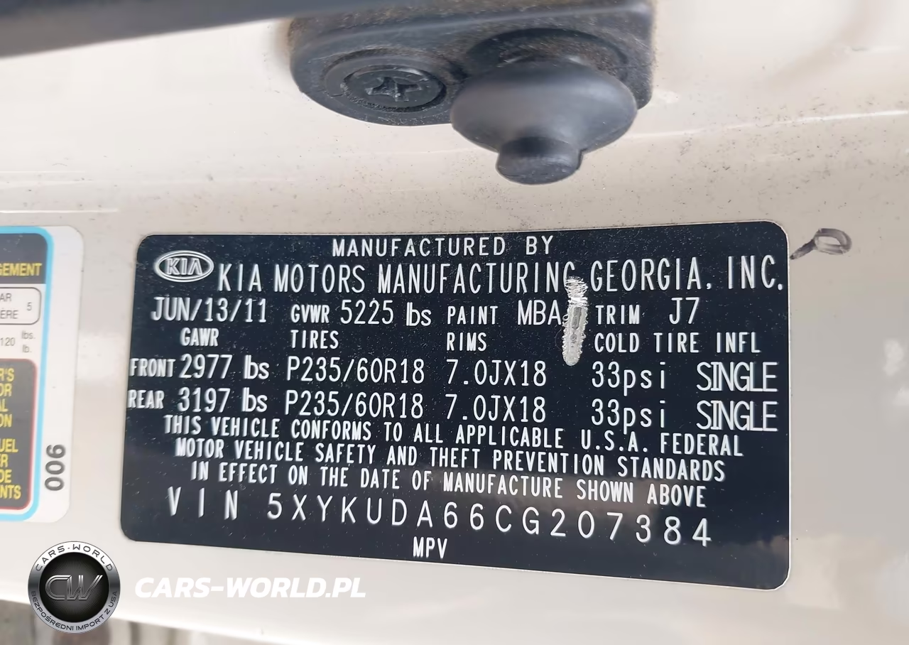 2012 Kia Sorento Ex VIN:5XYKUDA66CG207384 - 9