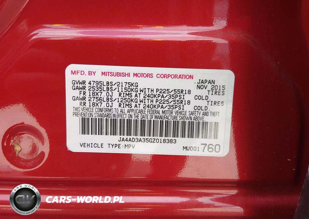 2016 Mitsubishi Outlander Se VIN:JA4AD3A35GZ018383 - 9