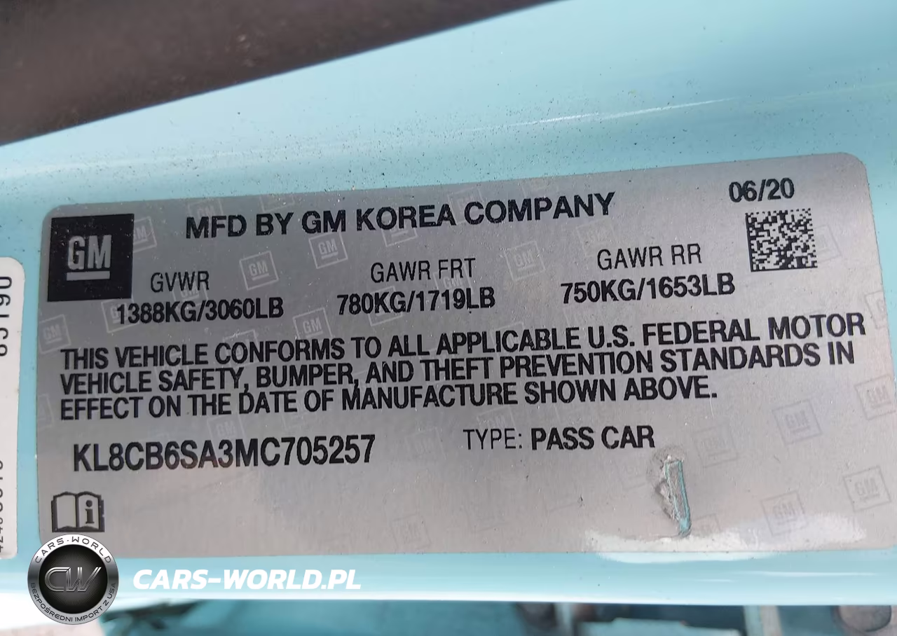 2021 Chevrolet Spark Fwd Ls Automatic VIN:KL8CB6SA3MC705257 - 9