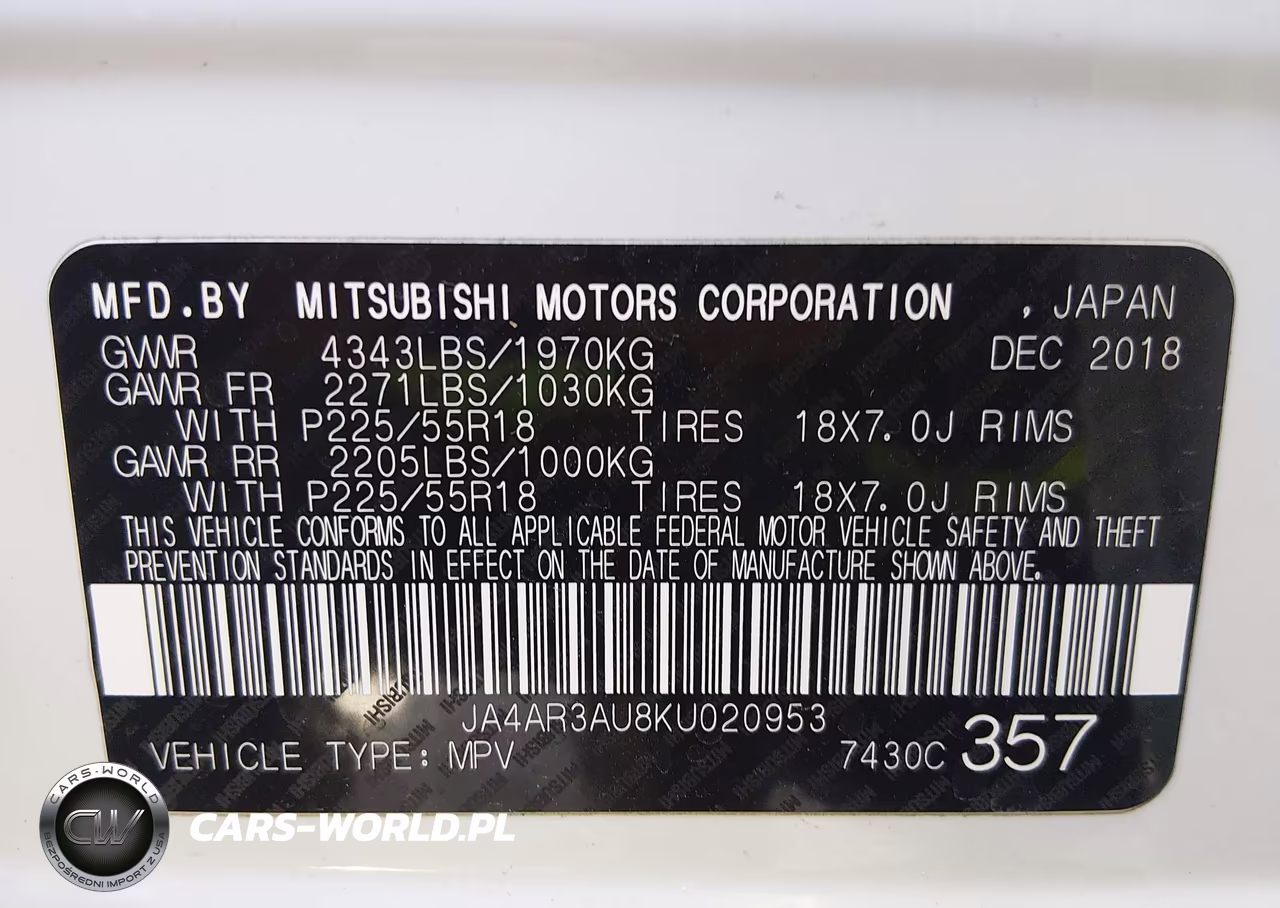 2019 Mitsubishi Outlander Sport 2.0 Se VIN:JA4AR3AU8KU020953 - 9
