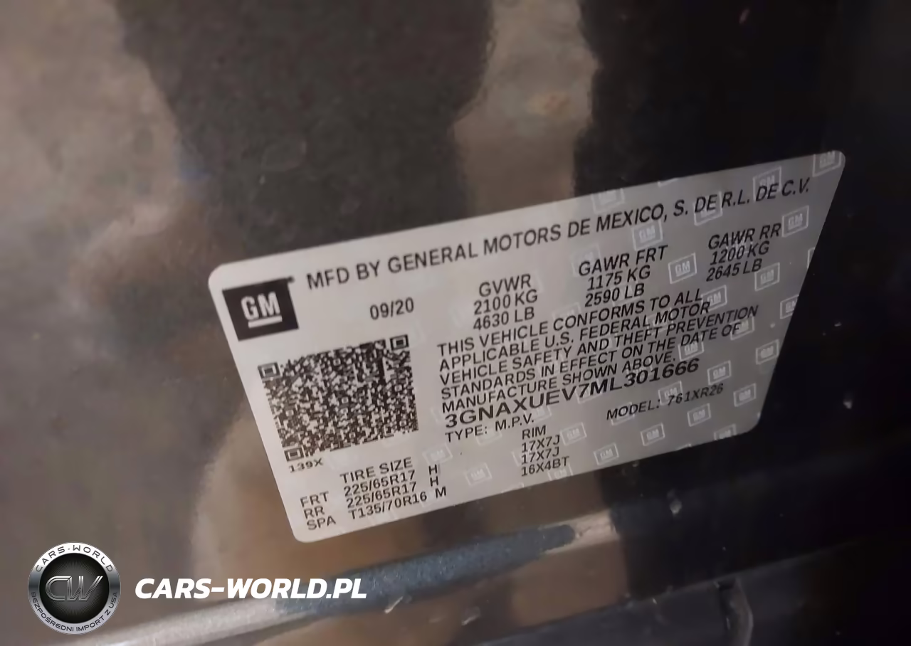 2021 Chevrolet Equinox Awd Lt VIN:3GNAXUEV7ML301666 - 9