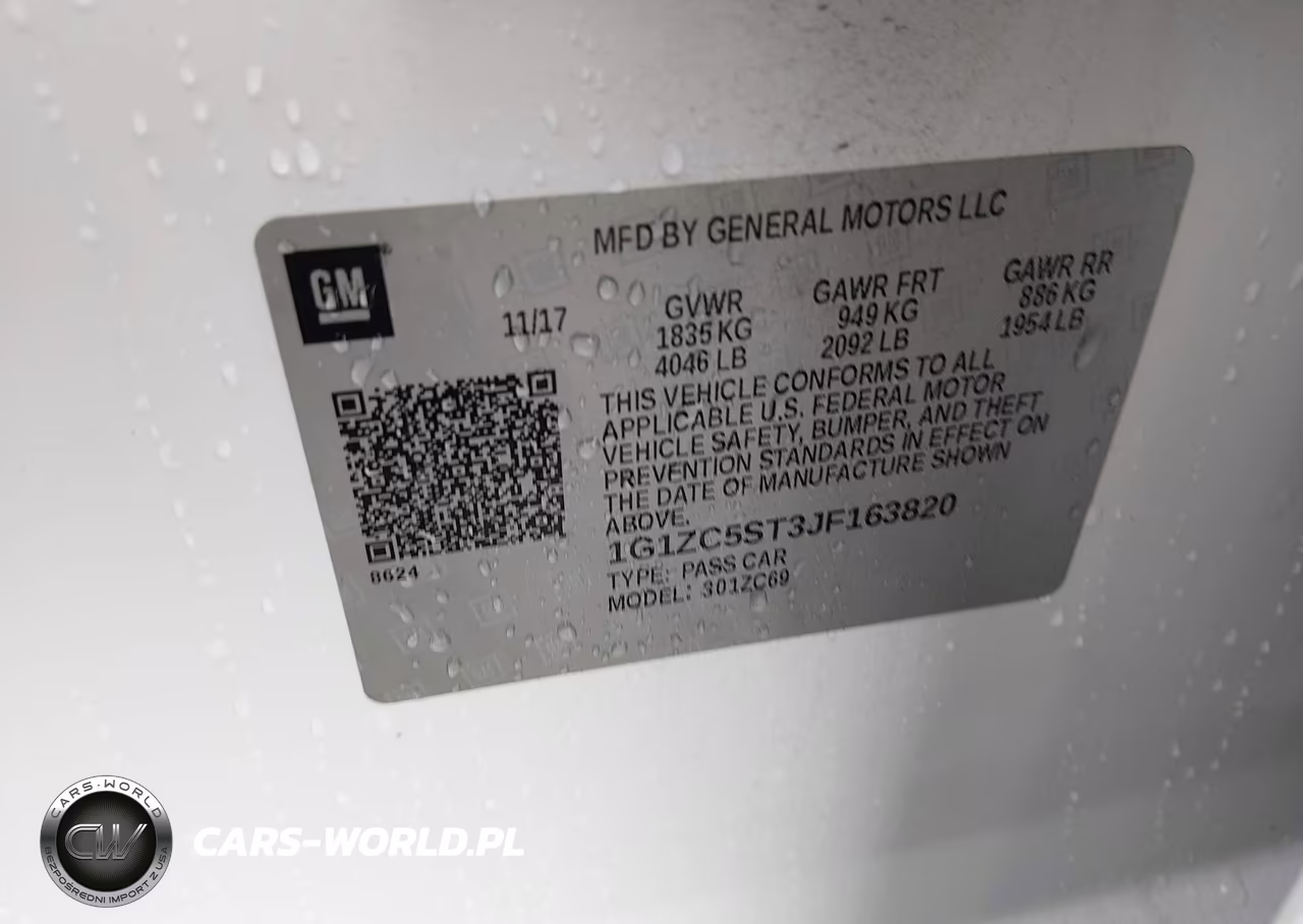 2018 Chevrolet Malibu 1Fl VIN:1G1ZC5ST3JF163820 - 9