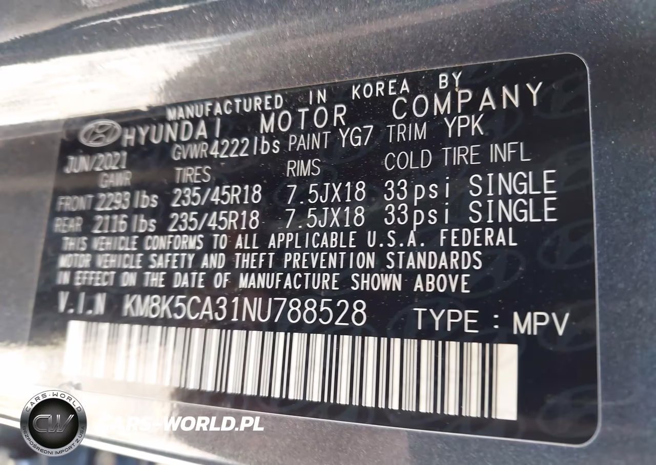 2022 Hyundai Kona Limited VIN:KM8K5CA31NU788528 - 9