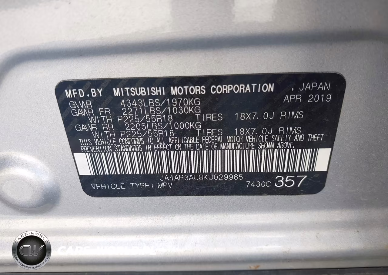 2019 Mitsubishi Outlander Sport 2.0 Le VIN:JA4AP3AU8KU029965 - 9