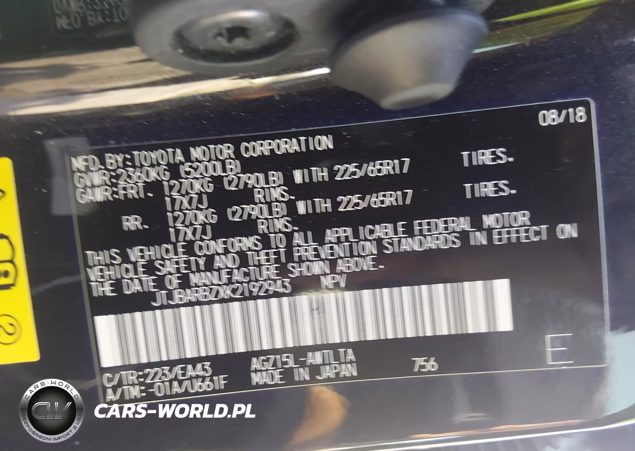2019 Lexus Nx 300 VIN:JTJBARBZXK2192943 - 9