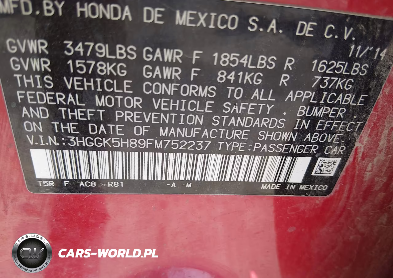 2015 Honda Fit Ex-Ex-L VIN:3HGGK5H89FM752237 - 9