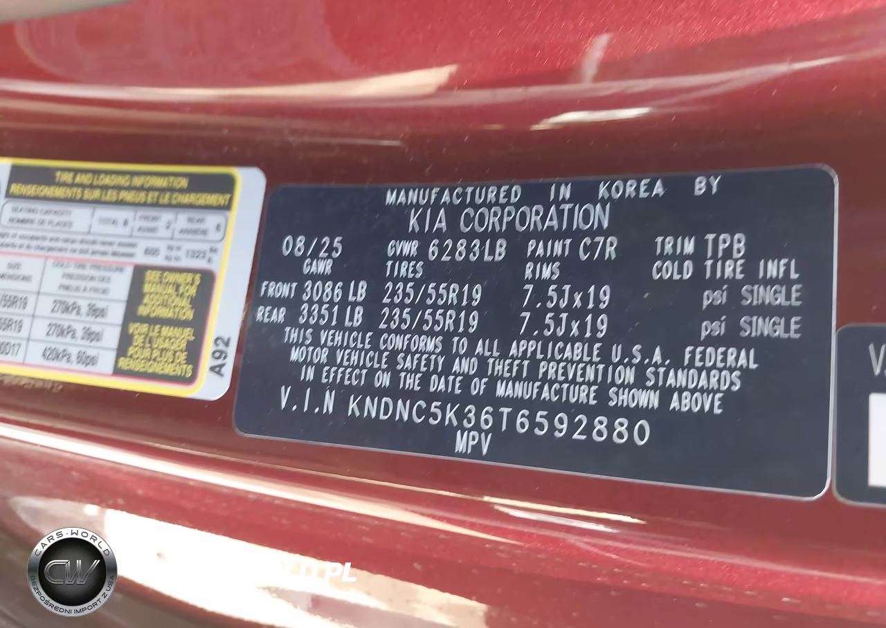 2026 Kia Carnival Mpv Ex VIN:KNDNC5K36T6592880 - 9
