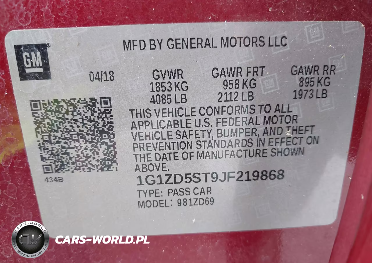 2018 Chevrolet Malibu Lt VIN:1G1ZD5ST9JF219868 - 9