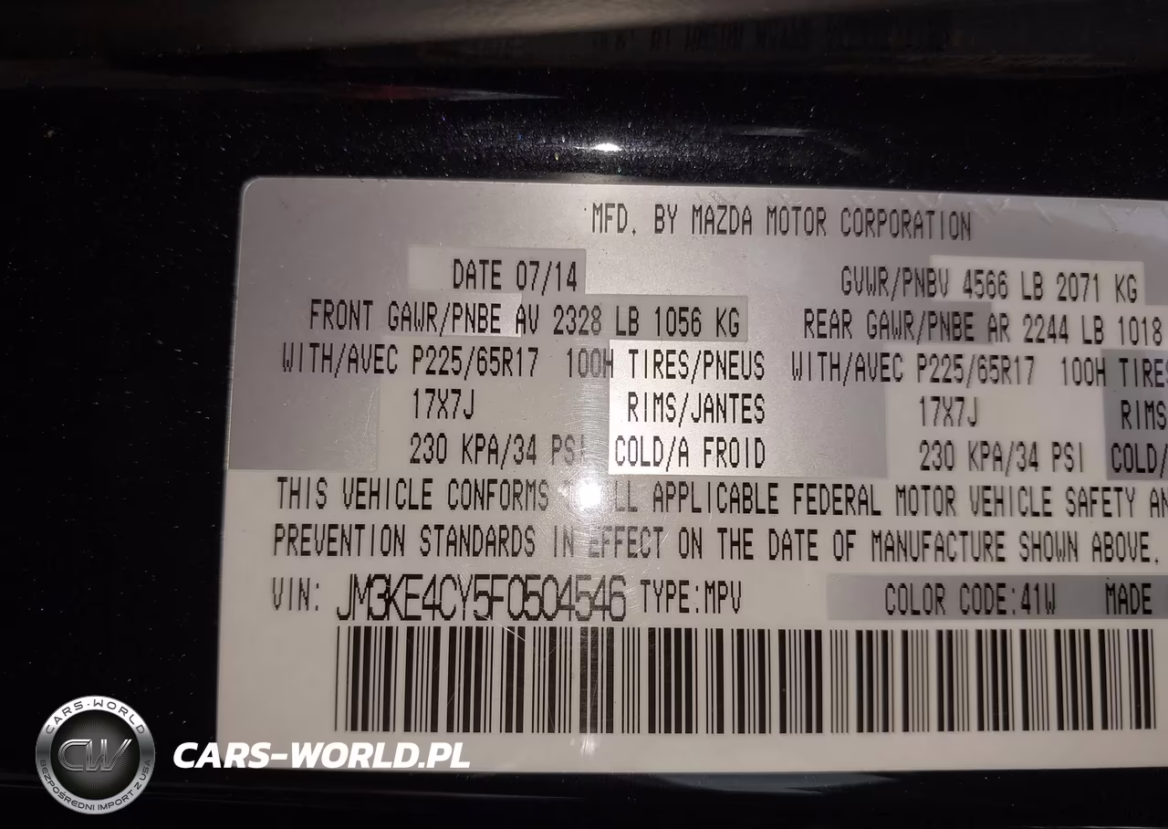 2015 Mazda Cx-5 Touring VIN:JM3KE4CY5F0504546 - 9