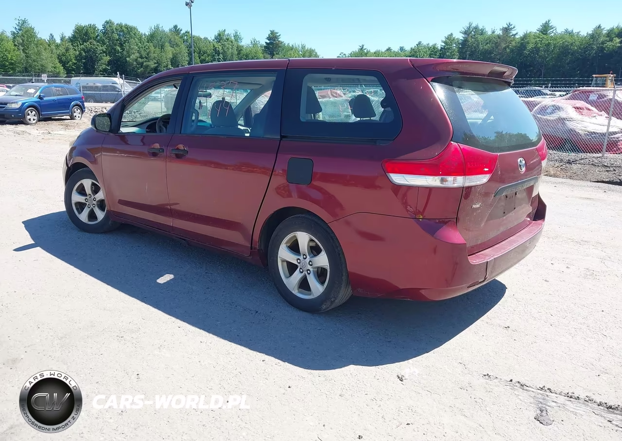 2011 Toyota Sienna Base V6 VIN:5TDZK3DC8BS052628 - 3