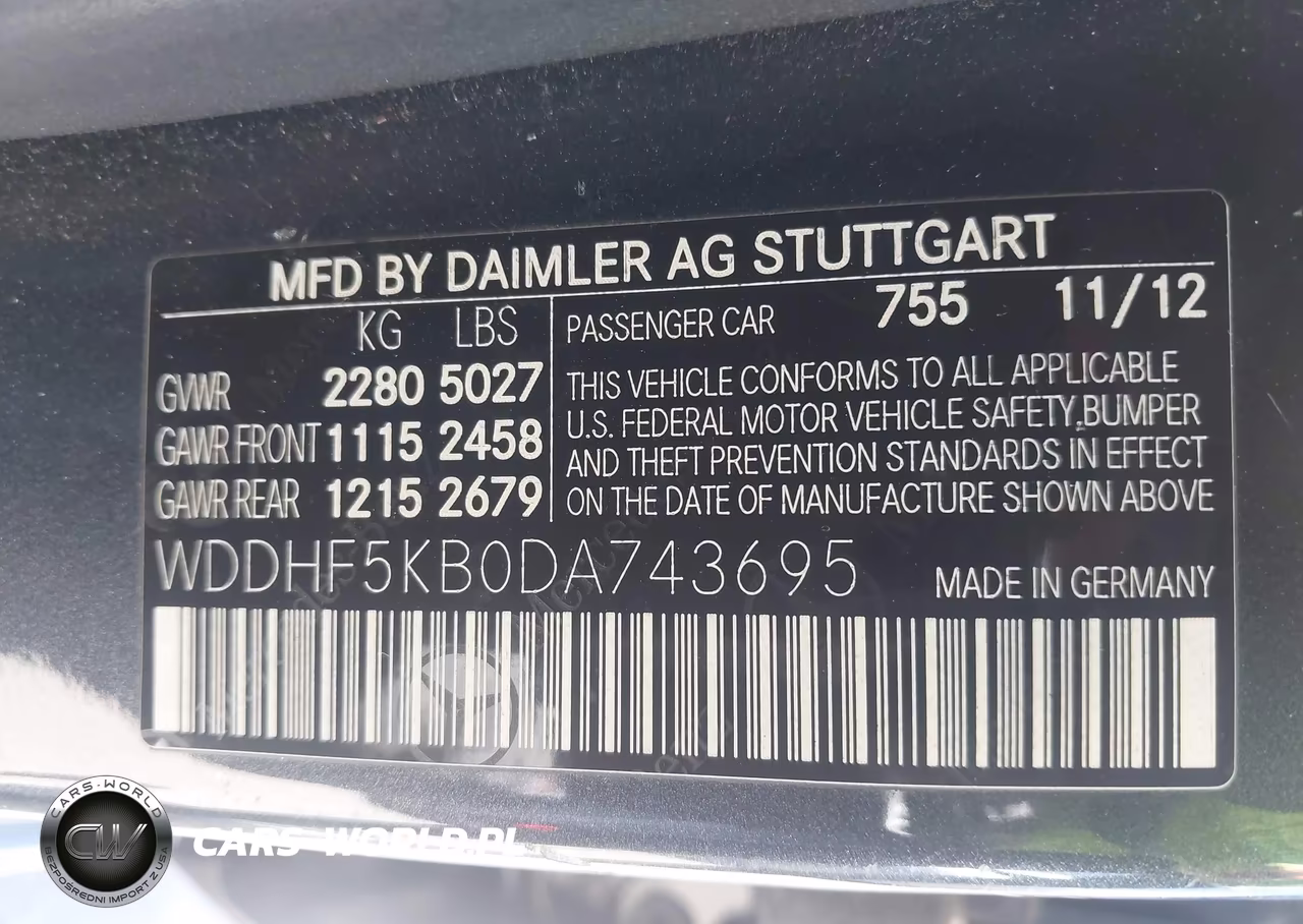 2013 Mercedes-Benz E 350 VIN:WDDHF5KB0DA743695 - 9