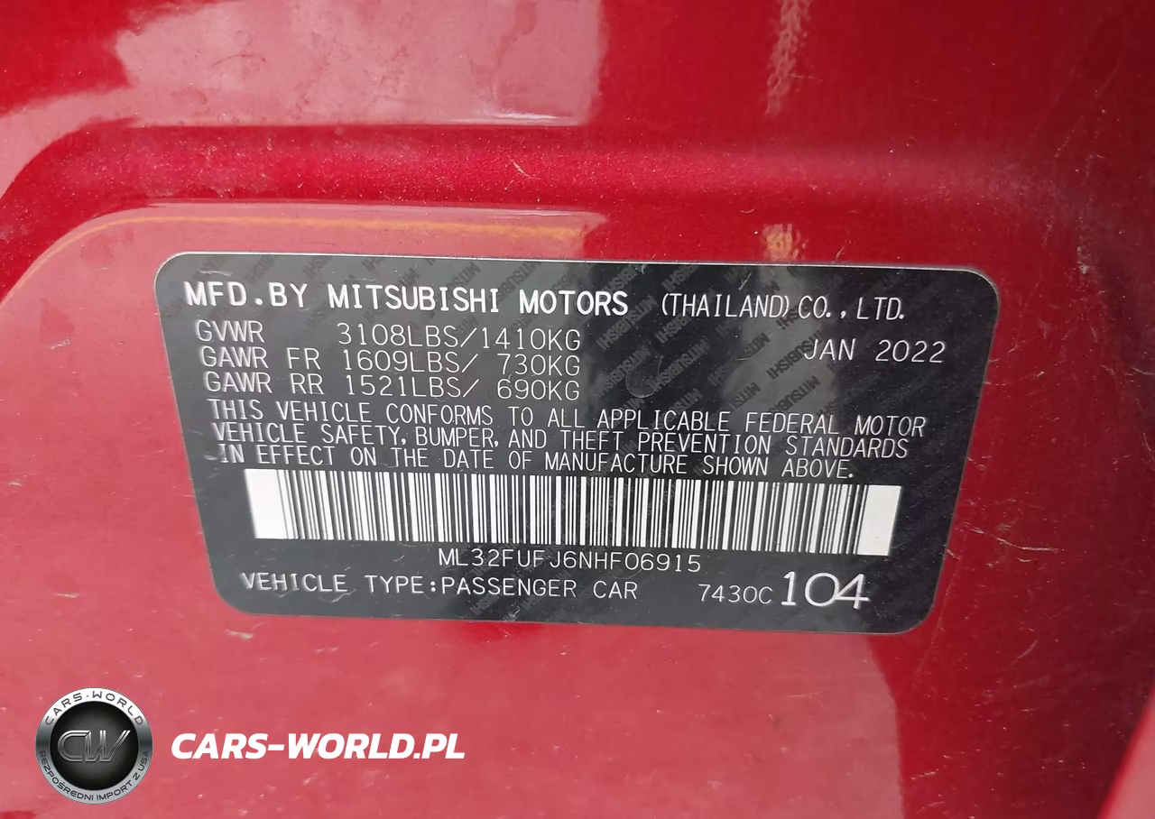 2022 Mitsubishi Mirage G4 Black Edition-Es-Le VIN:ML32FUFJ6NHF06915 - 9