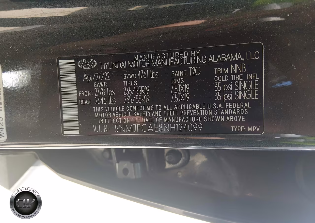 2022 Hyundai Tucson Sel VIN:5NMJFCAE8NH124099 - 9