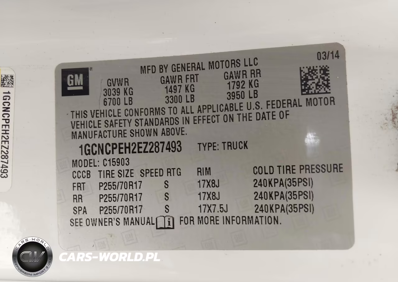 2014 Chevrolet Silverado 1500 Work Truck VIN:1GCNCPEH2EZ287493 - 9