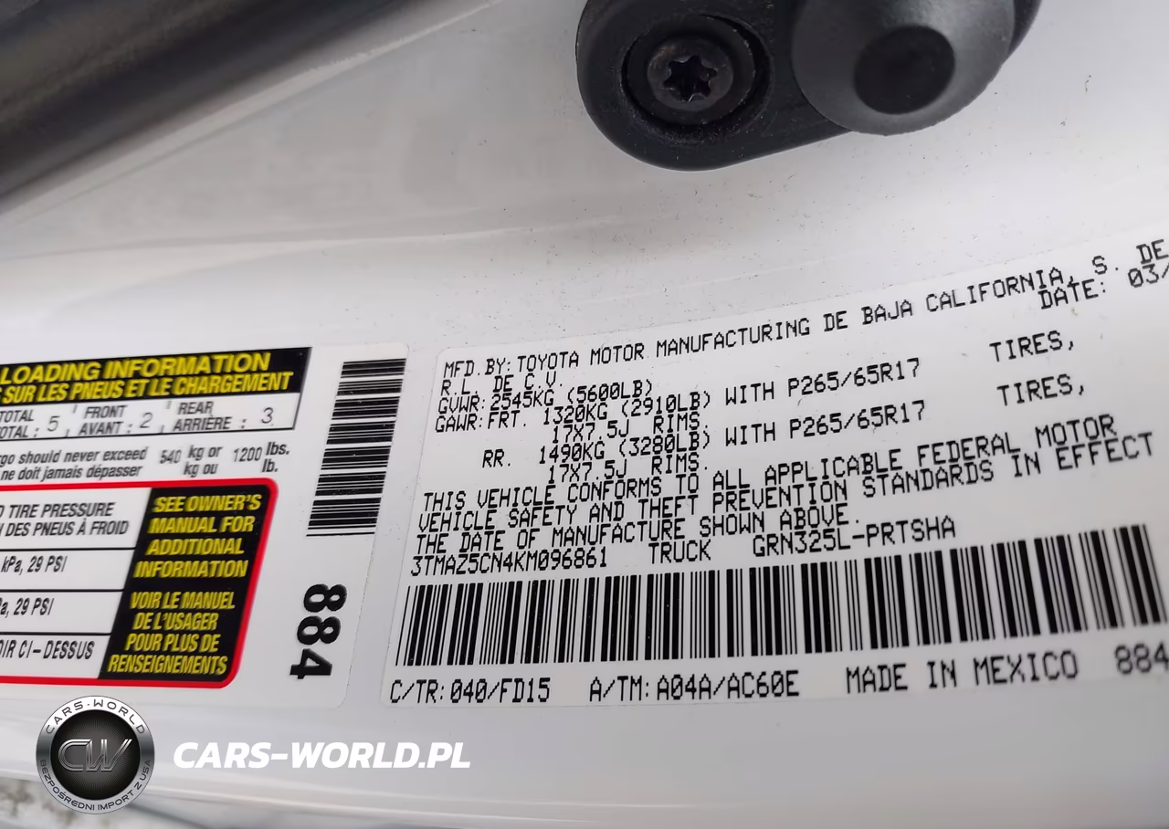 2019 Toyota Tacoma Trd Sport VIN:3TMAZ5CN4KM096861 - 9