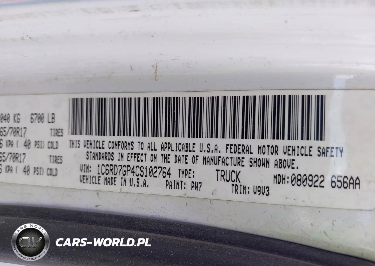 2012 Ram 1500 Slt VIN:1C6RD7GP4CS102764 - 9