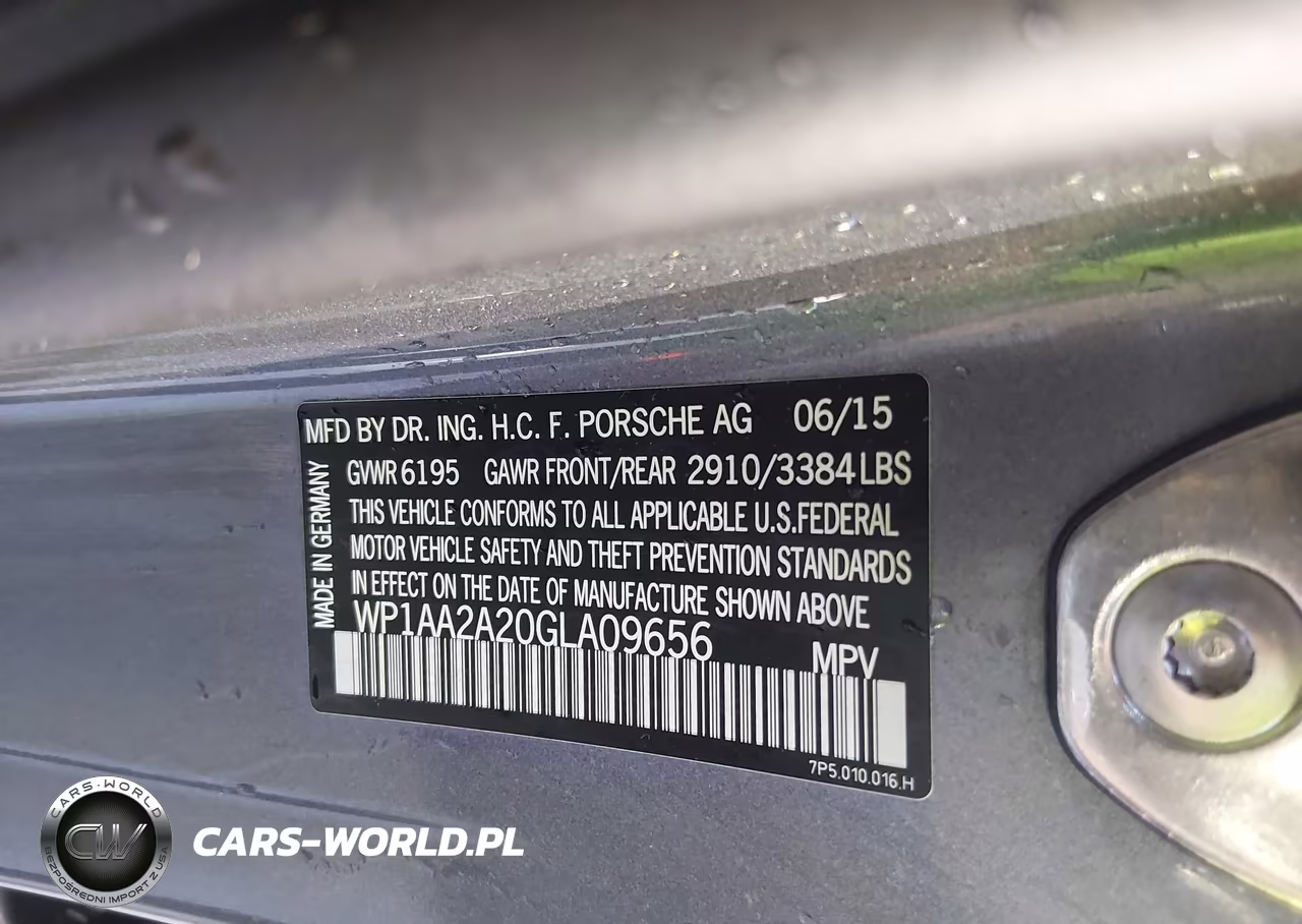 2016 Porsche Cayenne VIN:WP1AA2A20GLA09656 - 9