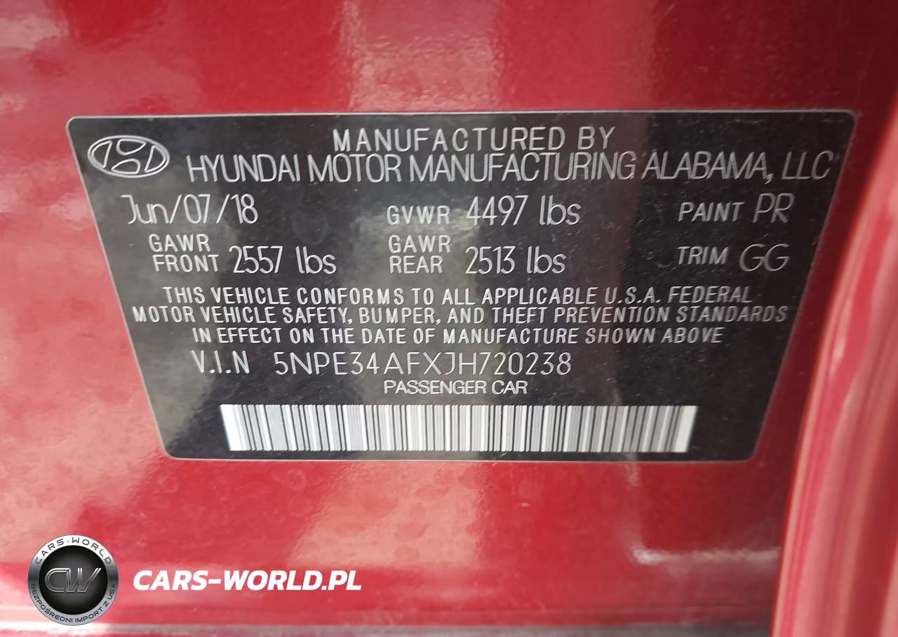 2018 Hyundai Sonata Sel+ VIN:5NPE34AFXJH720238 - 9