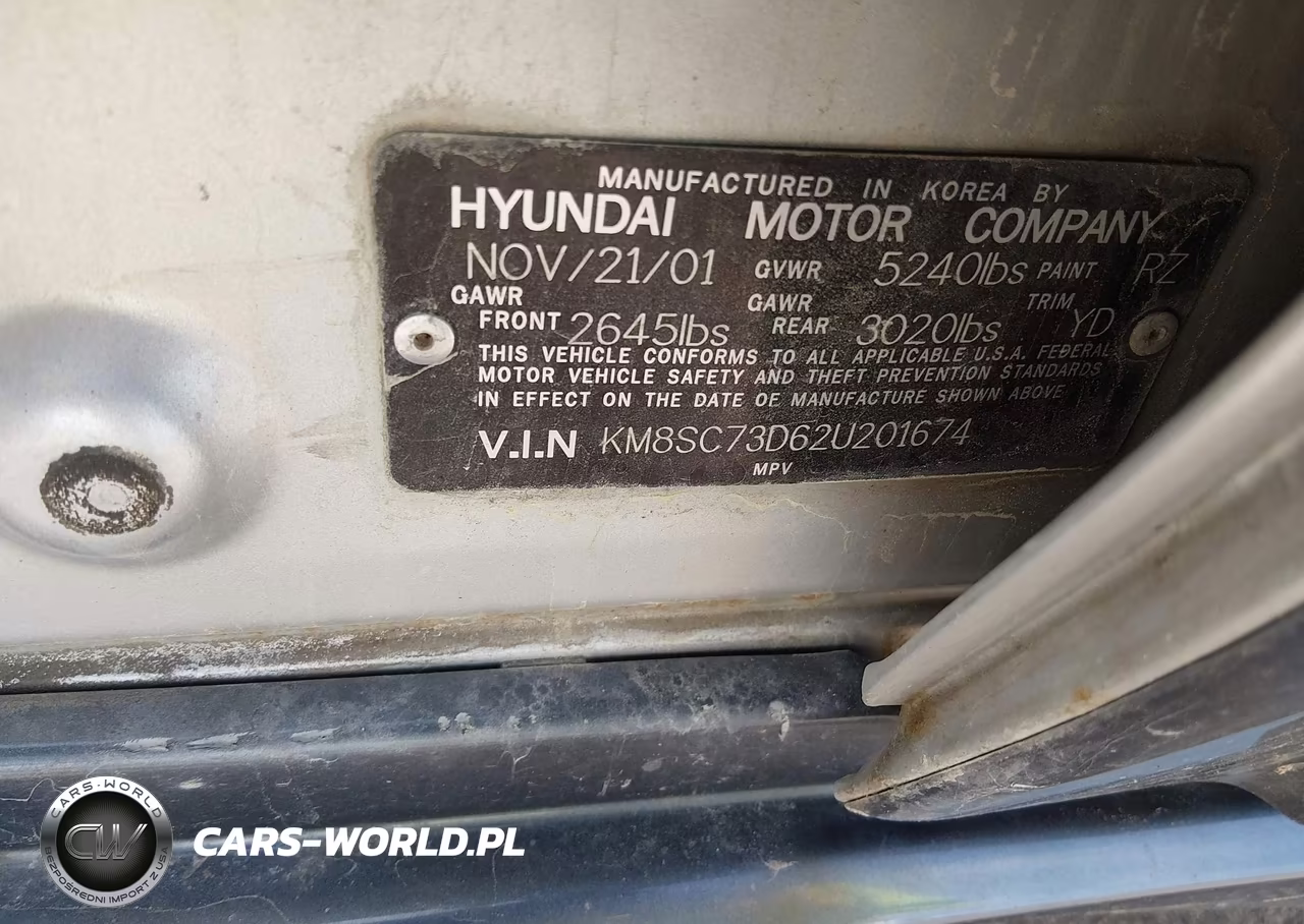 2002 Hyundai Santa Fe Gls-Lx VIN:KM8SC73D62U201674 - 9