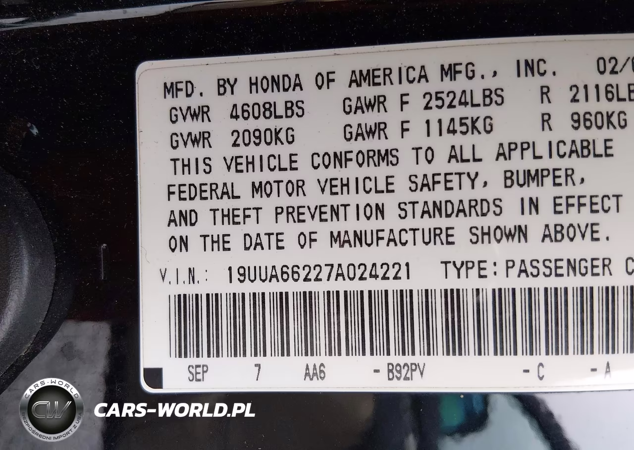 2007 Acura Tl 3.2 VIN:19UUA66227A024221 - 9