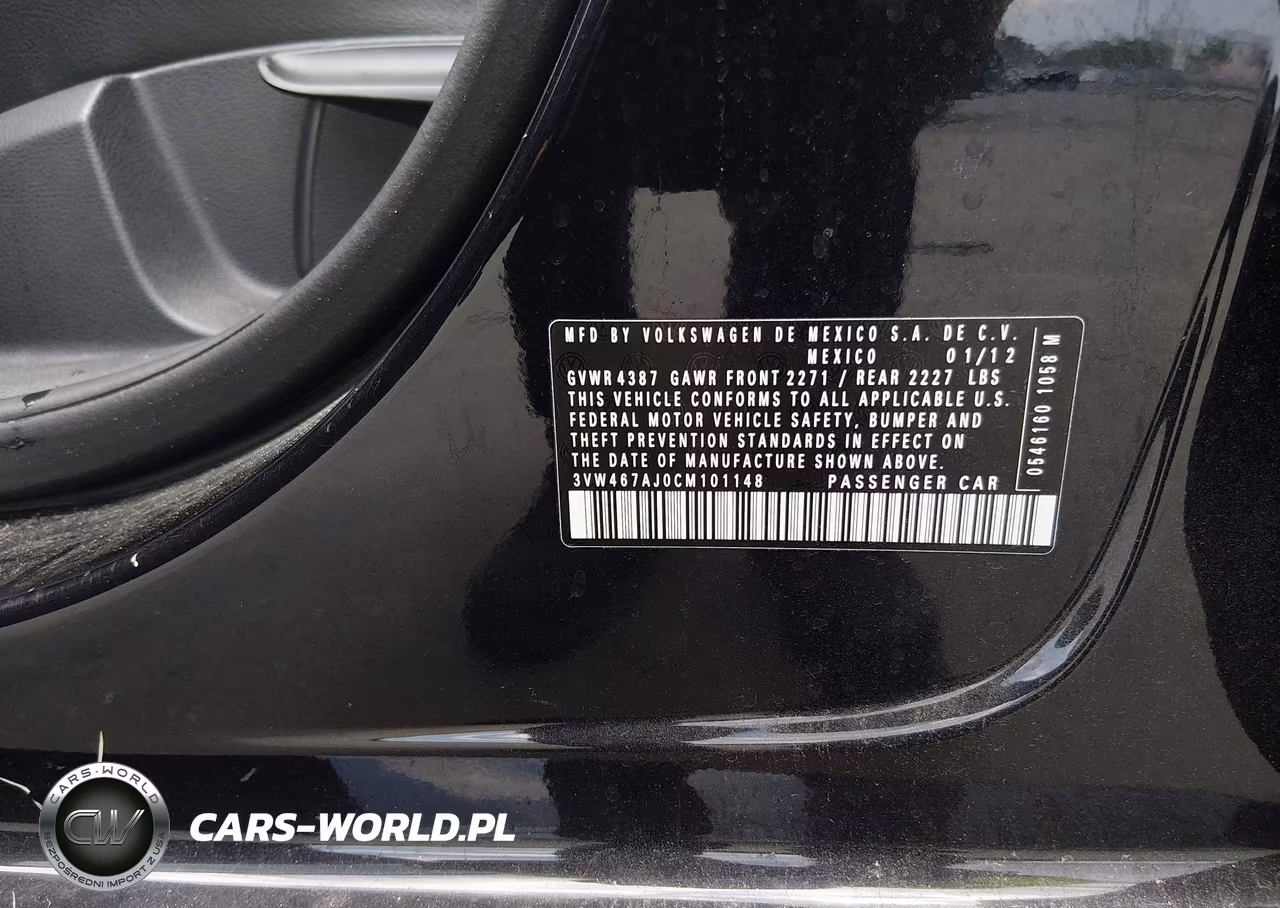 2012 Volkswagen Jetta Gli VIN:3VW467AJ0CM101148 - 9