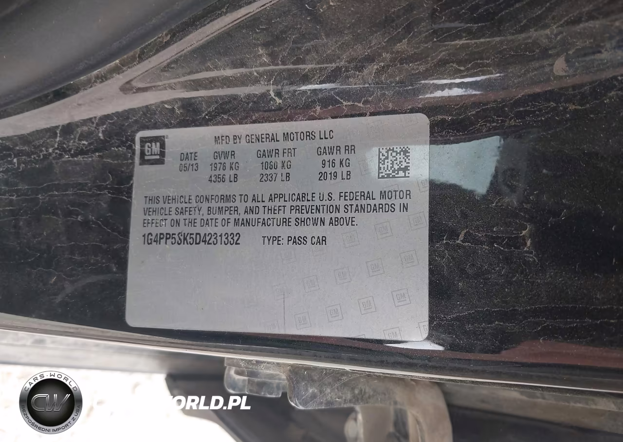 2013 Buick Verano VIN:1G4PP5SK5D4231332 - 9