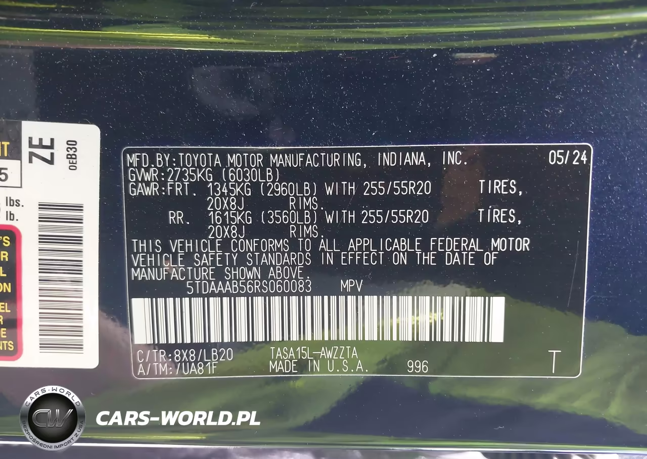 2024 Toyota Grand Highlander Platinum VIN:5TDAAAB56RS060083 - 9