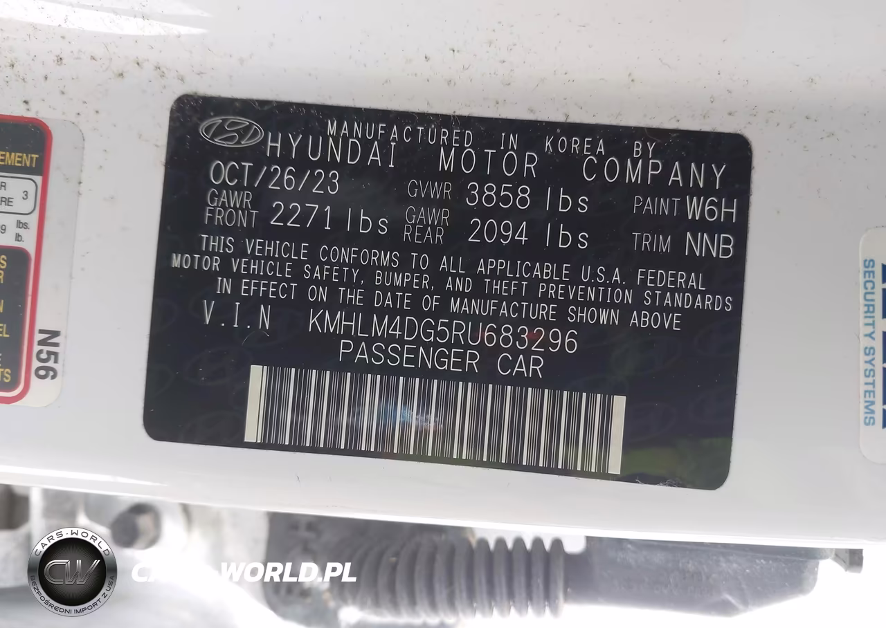 2024 Hyundai Elantra Sel VIN:KMHLM4DG5RU683296 - 9