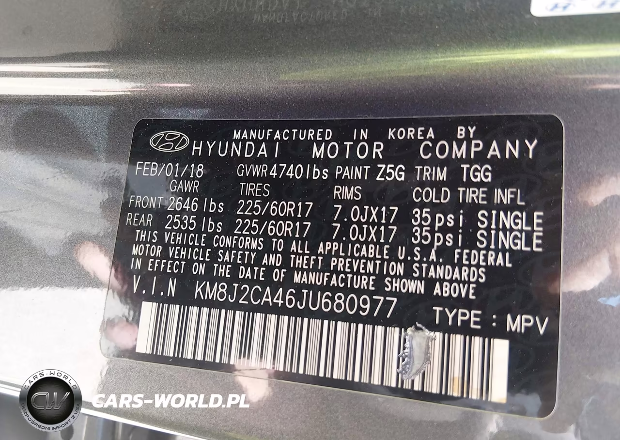 2018 Hyundai Tucson Se VIN:KM8J2CA46JU680977 - 9