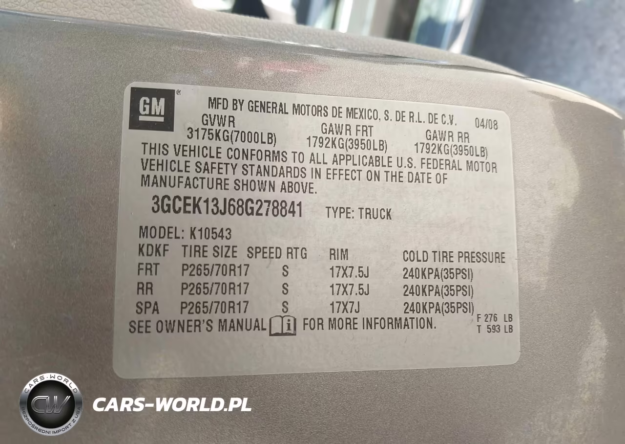 2008 Chevrolet Silverado 1500 Lt1 VIN:3GCEK13J68G278841 - 9
