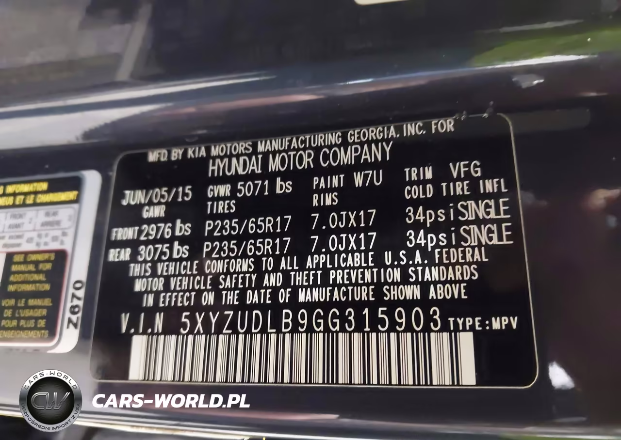 2016 Hyundai Santa Fe Sport 2.4L VIN:5XYZUDLB9GG315903 - 9