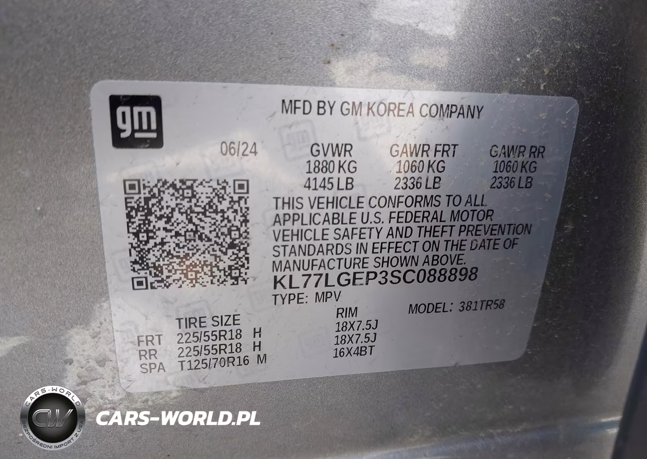 2025 Chevrolet Trax Fwd 1Rs VIN:KL77LGEP3SC088898 - 9