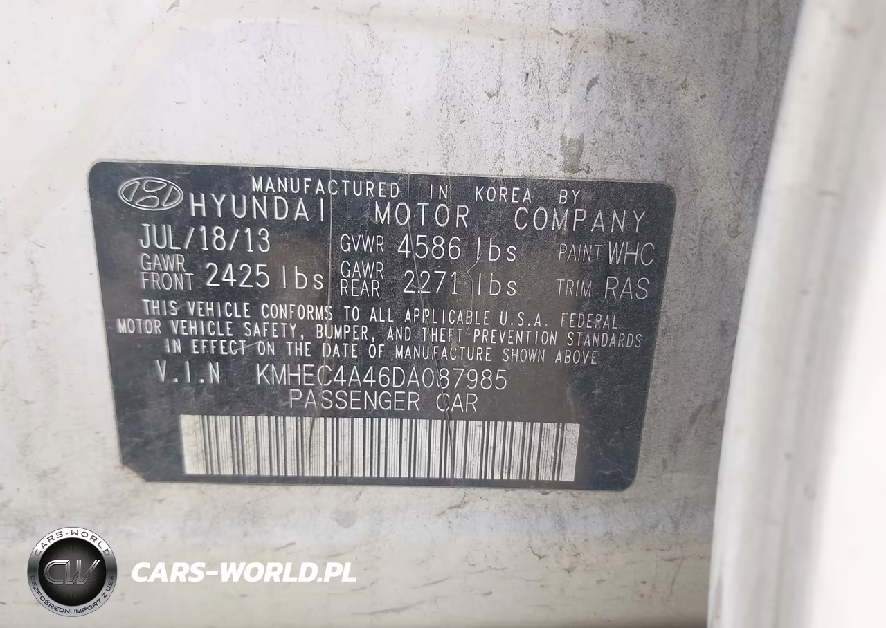 2013 Hyundai Sonata Hybrid VIN:KMHEC4A46DA087985 - 9