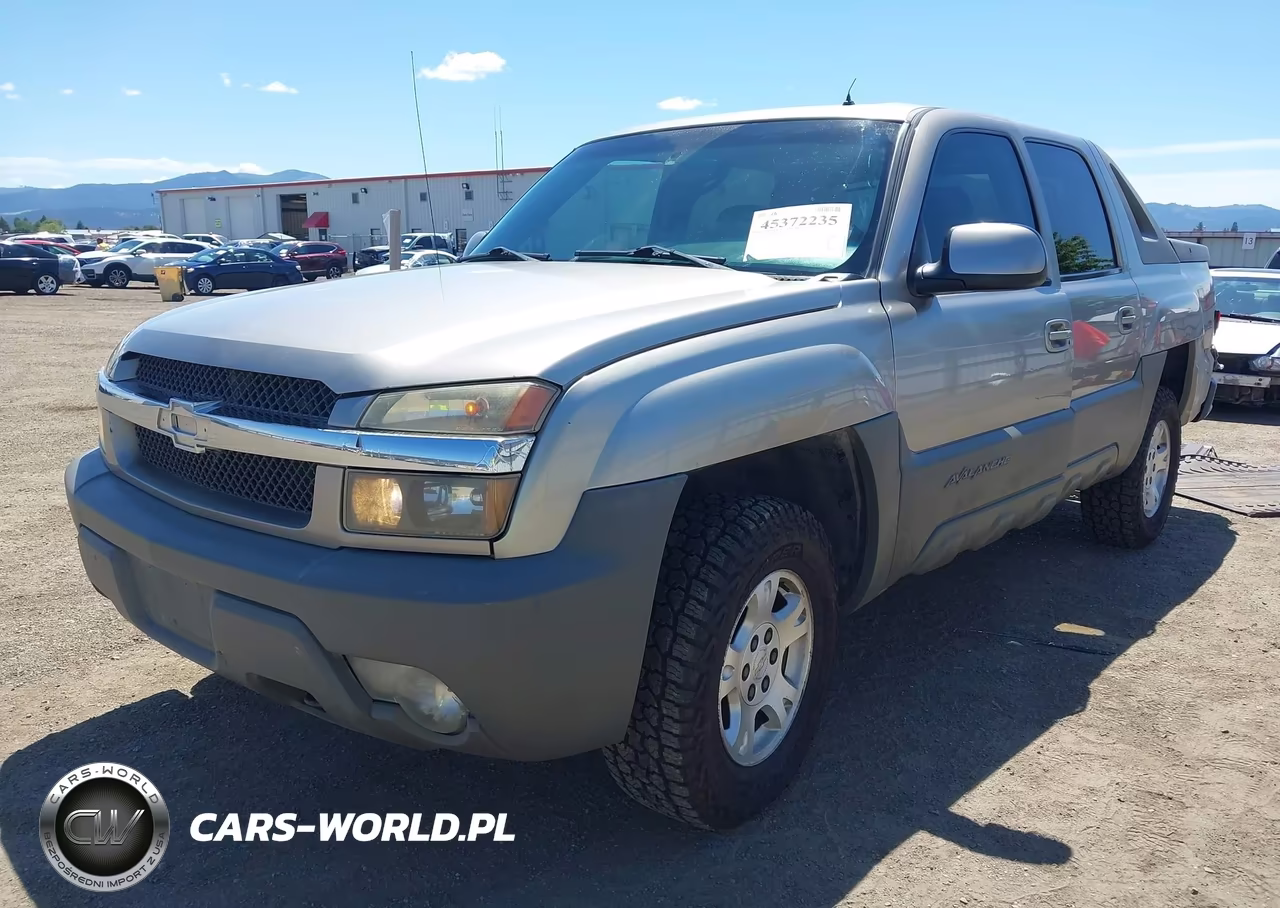 2002 Chevrolet Avalanche 1500 VIN:3GNEK13T82G180412 - 2