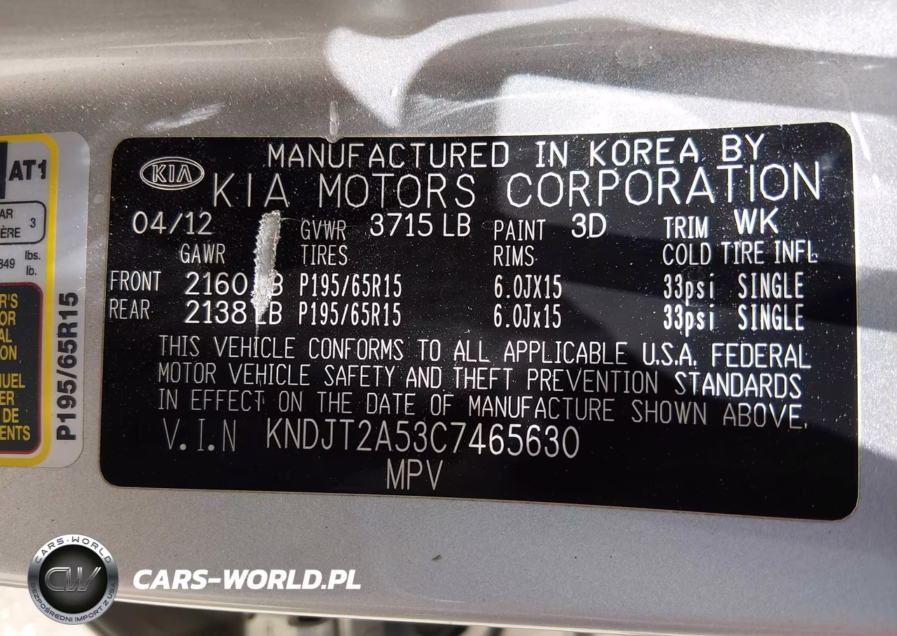 2012 Kia Soul VIN:KNDJT2A53C7465630 - 9
