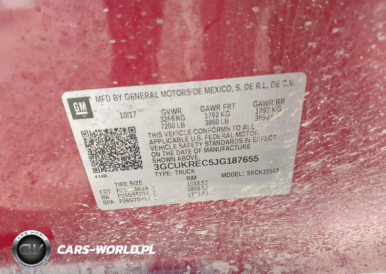 2018 Chevrolet Silverado 1500 2Lt VIN:3GCUKREC5JG187655 - 9