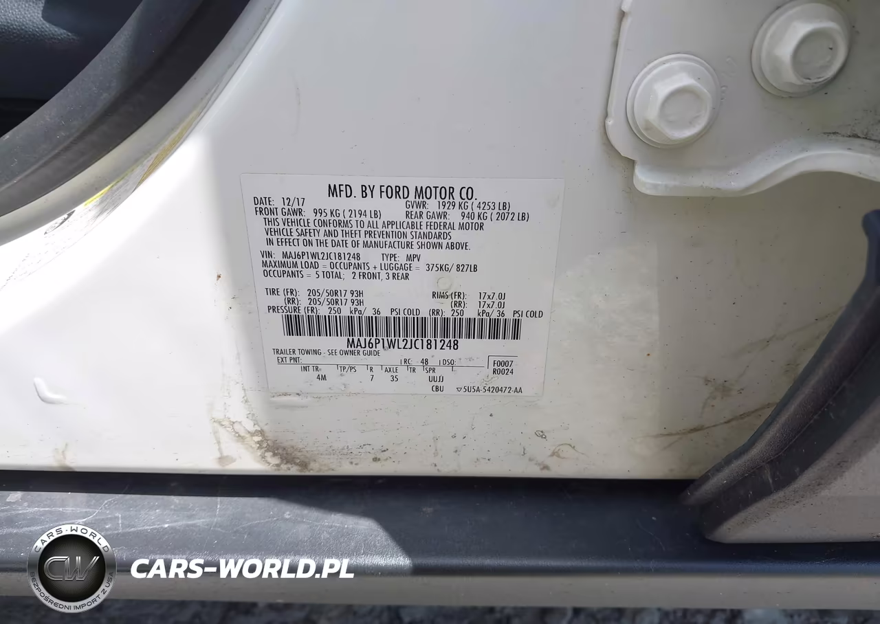 2018 Ford Ecosport Titanium VIN:MAJ6P1WL2JC181248 - 9