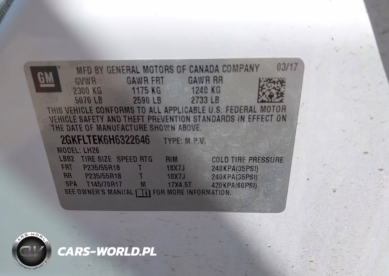 2017 GMC Terrain Sle-2 VIN:2GKFLTEK6H6322646 - 9
