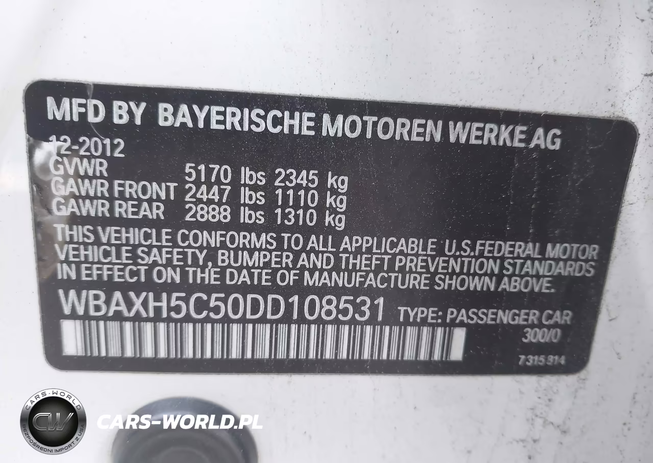 2013 BMW 528I xDrive VIN:WBAXH5C50DD108531 - 9