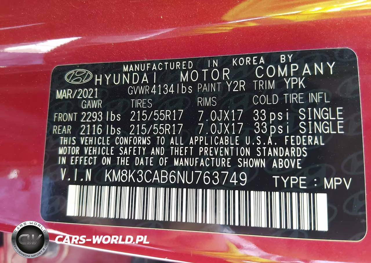 2022 Hyundai Kona Sel VIN:KM8K3CAB6NU763749 - 9